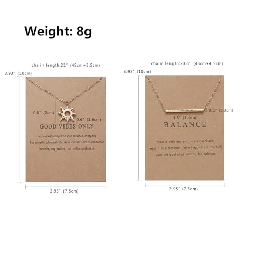 Rrdaily Stylish 9Pcs Gold Plated Necklace Set for Women,Simple Wings Butterfly Pendant Collarbone Necklace,Striking Friendship Birthday Festival Jewelry Gifts3