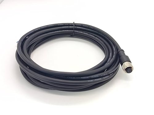 Conector M12 hembra recto con cable 5M 8 pines miniatura 6