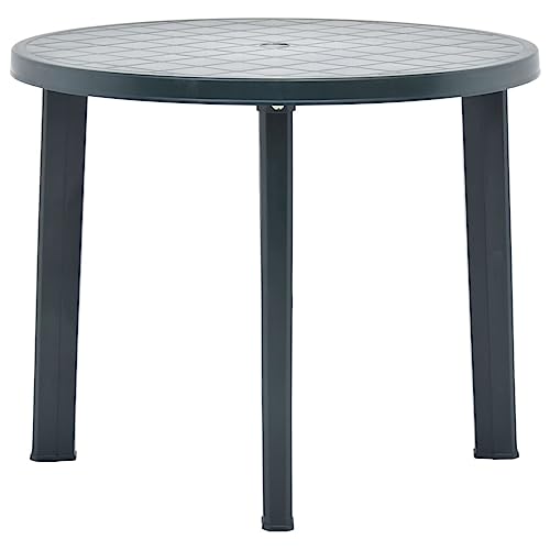 vidaXL Table de Jardin Vert 89 cm Plastique