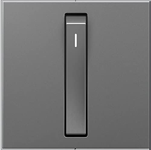 Legrand adorne 15 Amp Whisper Single-Pole 3-Way Light Switch (Without Wall Plate, Magnesium, 12)