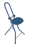 BURI Bügelstehhilfe höhenverstellbar Bügelstuhl Standhilfe Stehsitz Alltagshilfe, Farbe:blau