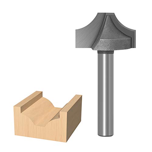 Rummyluck Fraise à Gravure Sur Travail du Bois, Tige de 6mm Bits de Routeur de Sculpture en Carbure Dentelle Rainurage Outils de Coupe, 22mm Cover