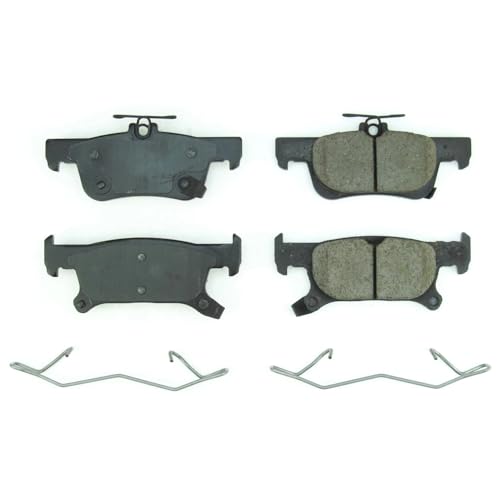 Image of PowerStop Rear Brake Pads for Buick Envision 2017-18 - Z17 Ceramic Brake Pads with Installation Hardware, 17-2025