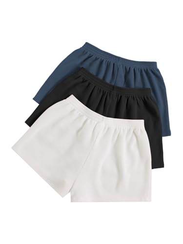 Image of SOLY HUX Women's Summer Shorts 3 Packs Casual Comfy Shorts Sets