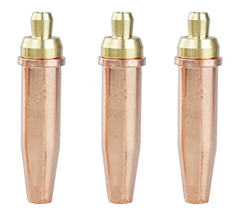 Tealover Propane Natural Gas Cutting Tips for Victor Torch 0-GPN,1-GPN,2-GPN,Lot of 3