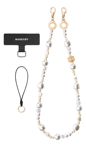 [MagEasy] Xgbv r[Y X}zXgbv Ȃ z_[ t h~  nhXgbv X}z ANZT[ [ iPhone JP[X  Ή ] Beaded Wrist Strap LC zCgp[