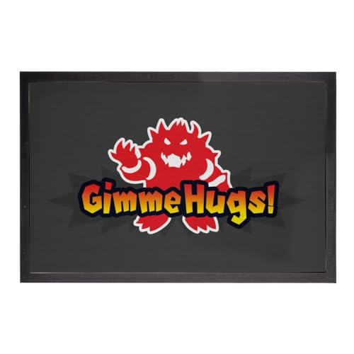 Paillasson noir pixel art parodie jeux vidéo retro game tapis - 2