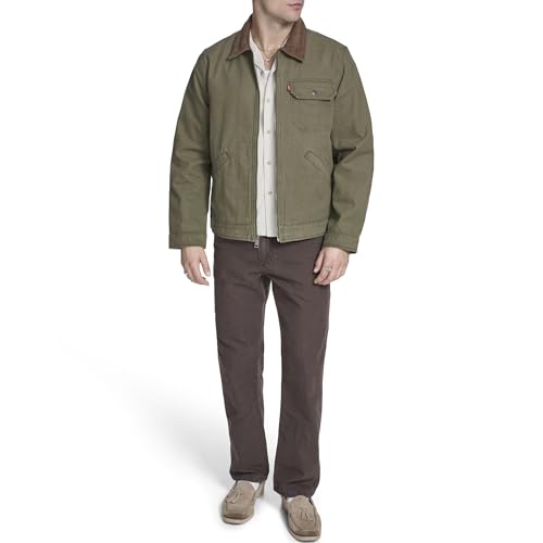 Image of Levi's Men's Workwear Cotton Canvas Corduroy Collar Depot Jacket