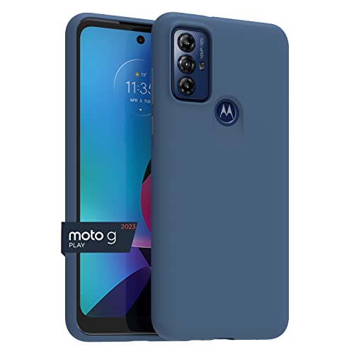 Image of Motorola Moto G Play (2023) Protective Case- Dusk Blue - Precision fit Shock Absorbing Cases for Enhanced Phone Grip, Style, Drop Protection for Your Moto G-Play 2023