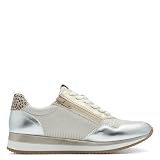 Jana Damskie wegańskie komfortowe sneakersy, metaliczne kombi, 42 EU, Metaliczny kombi, 42 EU