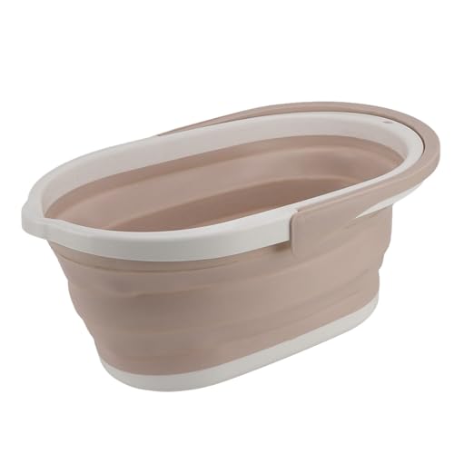 Seau de vadrouille pliable kaki grand volume robuste