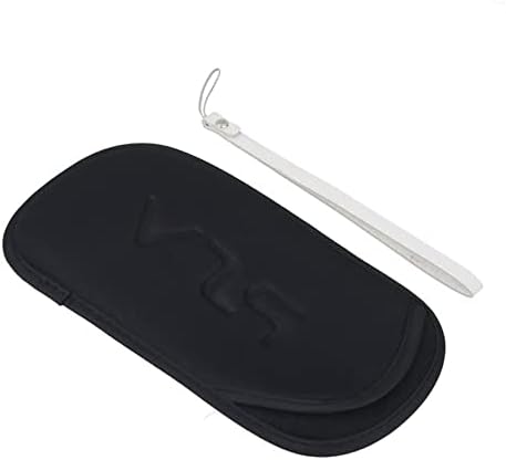 Unisex Black Solid Bag Polyester Shockproof Bag Protective Soft Cover Case Soft Pouch with Lock Button for PS Vita PSV