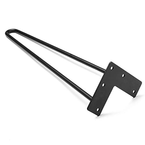 Image of JGS Iron Legs for Table of 4 Hairpin Legs for Furniture Office Metal Desk Legs Dining Table Legs Industry Work Set Table Height Extender Metal Legs for Coffee Table Side Table Iron Stand 16 Inch