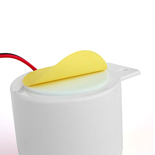 Taikuwu 12 V 120dB Wired Mini Sirene für Home Office Shop Garage Alarmanlage Kit Horn Sirene(Weiß)