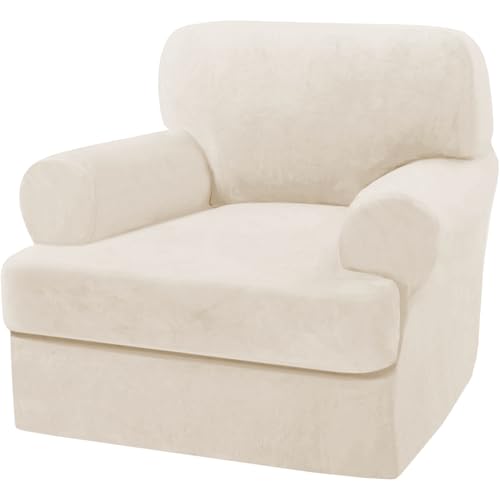 H.VERSAILTEX Sofa Cover 2 Piece T Cushion Armchair Slipcovers Thick Velvet Couch Cover Furniture...