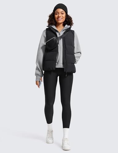 CRZ YOGA Womens Fleece Lined Leggings with Pockets 28'' - Thermal Winter Warm Full Length Pants Casual Lounge Yoga Workout4