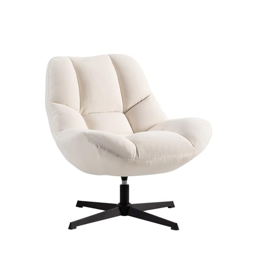 KLAST Butaca giratoria Poliéster Color Beige 86 cm x 77 cm