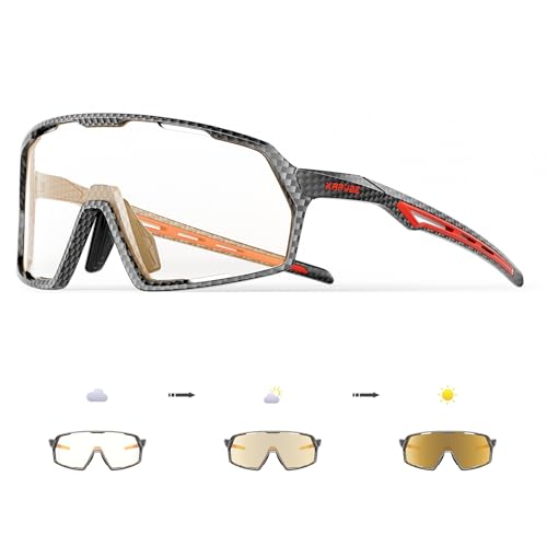 KAPVOE Photochromic Cycling Glasses Sports Sunglasses for Men Women UV400 Protection Bicycle MTB Mountain Bike Sunglasses - image 1
