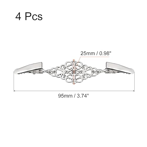 Image of UXCELL Retro Cardigan Collar Clips & Shirt Clips for Women