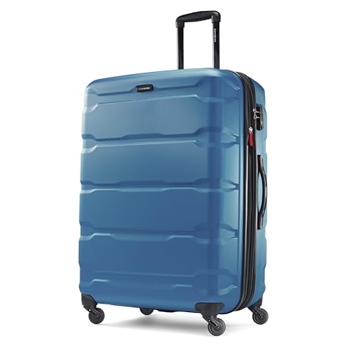 Image of Samsonite Omni Pc Hardside Expandable Luggage with Spinner Wheels, Adriatic Blue, 2-Piece Set (20 /28), Omni Pc Hardside Expandable Luggage With Spinner Wheels