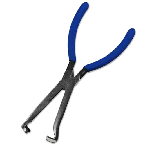 Electrical Disconnect Pliers, 8in Fuel Line Pliers, Automotive Electrical Plug Connector Repair Tool, Spark Plug Pliers for Push Tab Style Plugs (Blue)