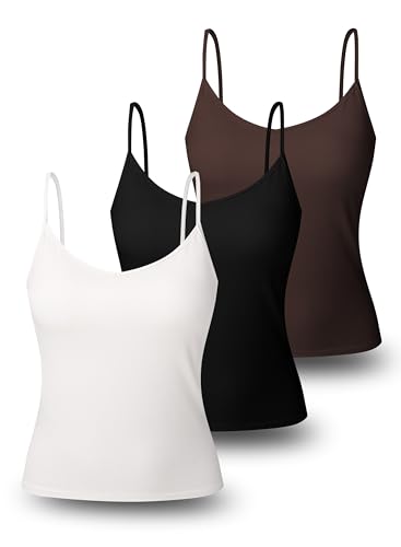 Women's Casual Tank Tops Multi-Pack Sleeveless Knit Camisole Year-Round