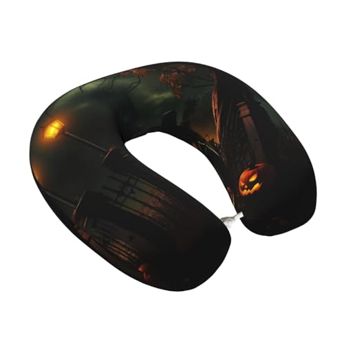 Almohada de espuma viscoelástica para cuello de viaje miniatura 2