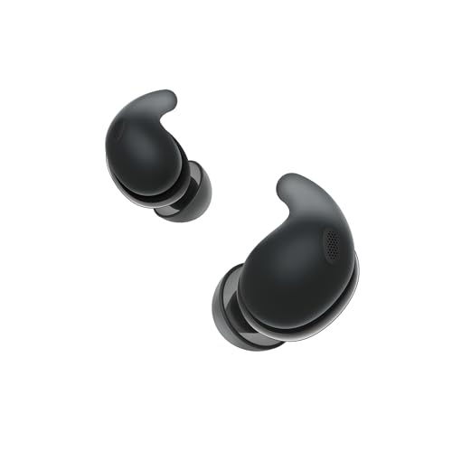 Image of Sony New Linkbuds Fit WF-LS910N | Active Noise Cancelling Wireless Bluetooth in Earbuds | Comfortable Fit with New Supporters | High Call Quality with AI-Black