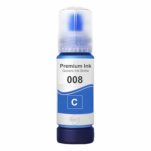 Image of Duplex DTC 008 Ink Compatible for Epson L6460, L6490, L15180, M15140, M15180, L6570, L6580, L15150, L15160 Printer (008 Cyan Ink 1 Pcs)