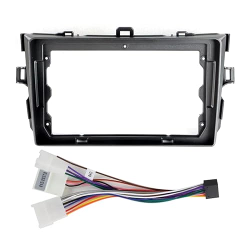 Kit Montage Autoradio Kit Multimédia 9 Pouces pour Toyota pour Corolla E140 E150 2006-2013 Cadre Audio Panneau Lecteur Radio Écran Voiture Façade D'autoradio