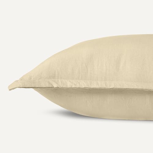 Image of Amazon Basics Brushed Microfiber Comforter Set, Extra Soft with Natural Texture, 3-Piece, Queen /Full, Beige, Oeko-TEX Certified, Machine Washable