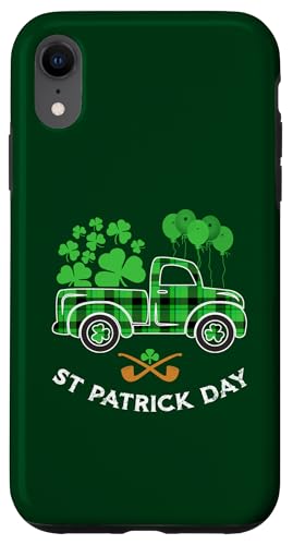 Happy St. Patrick Day �g���b�N �o�b�t�@���[ �`�F�b�N�� �V�������b�N �����Y ���f�B�[�X �X�}�z�P�[�X iPhone XR �p