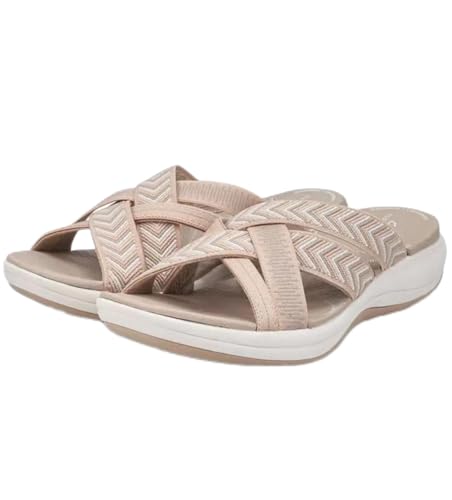 Women's Rehabilitation Orthopedic Walking Sandals Slippers Arch Support Slippers Plantar Fasciitis Wide Sandals Flat Slippers Slip On Sandals