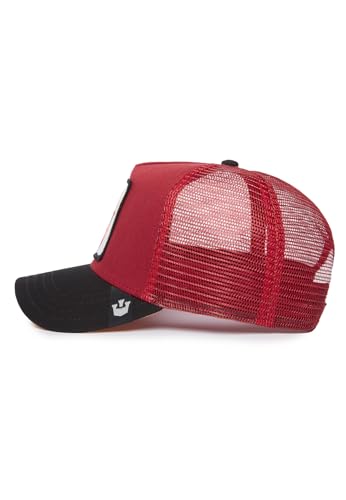 Image of Goorin Bros. Trucker Hat for Men and Women, Burgundy (The Hustle Bird), One Size