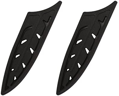 XYJ 2pcs/set Safety Knife Covers Sleeves Knives Edge Guard,Universal Knife Sheath,Paring,Utility Ceramic Knife Case Black (For 4'' Ceramic Knife)