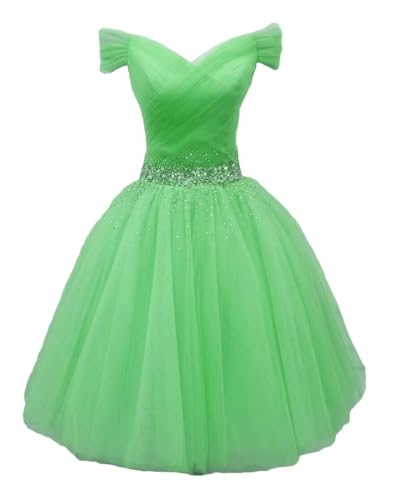 Amazon.com: Asulla Sequins Off Shoulder Short Prom Homecoming Dresses for  Teens Puffy Tulle Cocktail Party Dress Aquamarine 0: Clothing, Shoes &  Jewelry