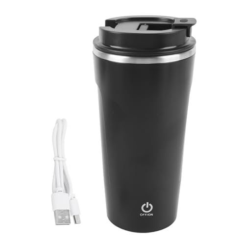 Rechargeable Automatic Stirring Coffee Mug, 300mAh Magnetic Rotor, Water Resistants, 400ml Capacity, Ideal for Home, Travel