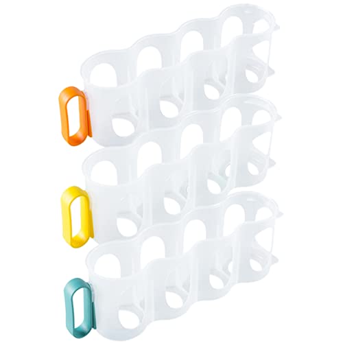 Garneck Fridge Drink Can Organizers 3pcs Soda Can Organizer for Refrigerator Plastic Can Rack Kitchen Can Organizer Beer Supply Can Holder