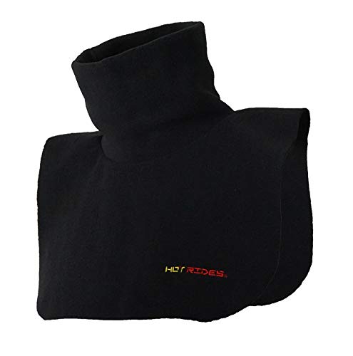 Hot Rides Short Double Layer Polar Fleece Dickie Neck Warmer (Black One Size Fits Most)