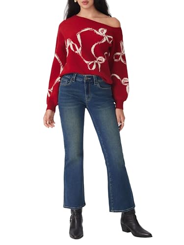 CIDER Women's Wide Leg Jeans High Waisted Flare Jeans Stretchy Bootcut Denim Pants Vintage Trendy2