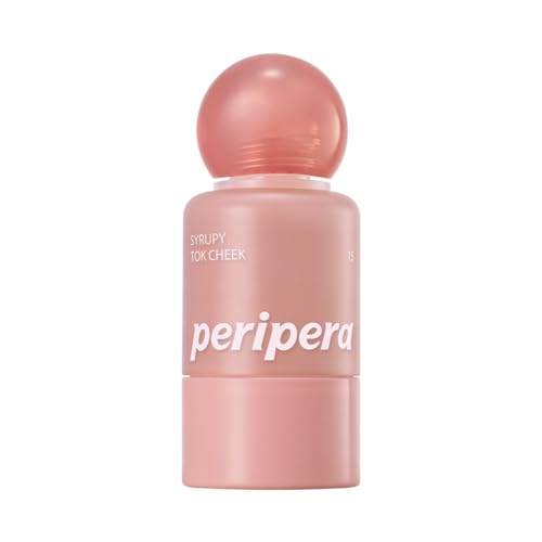 Image of PERIPERA SYRUPY TOK CHEEK Liquid Blush| Dewy Finish with Long-Lasting Hydration, Buildable & Blendable Color, Natural Glow for Cheeks, Safe for Sensitive Skin (15 BREEZY GRAPEFRUIT)