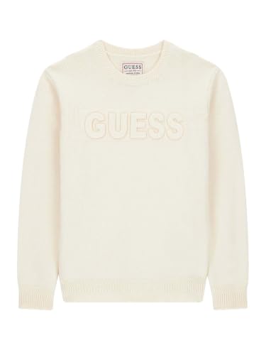 Guess Boys Eco Long Sleeve 3D Guess Logo Sweater, Quicksand, 14
