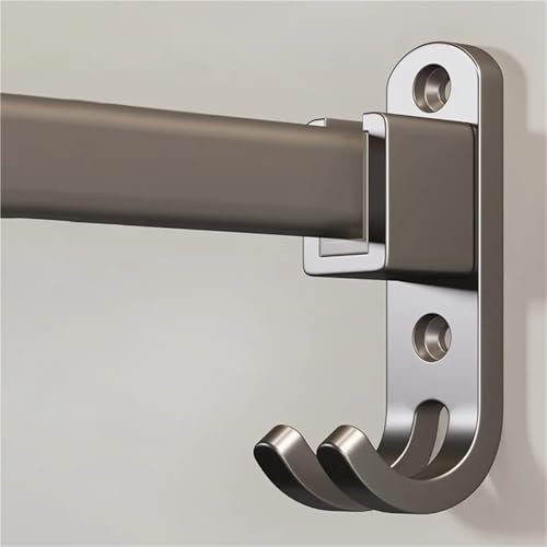 Toallero de pared con ganchos plegables de aluminio antioxidante que ahorra espacio 5