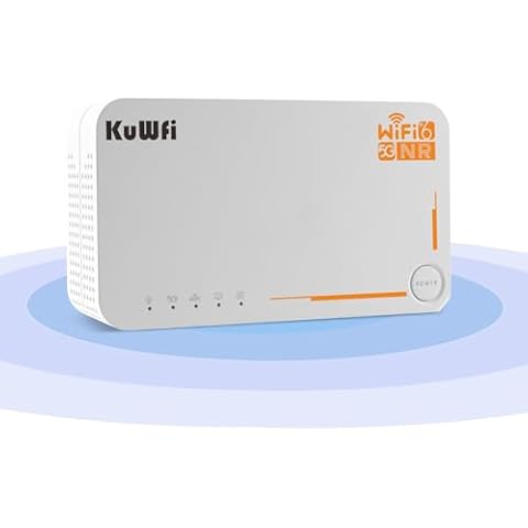 KuWFi C160 5G WiFi-6 Router with SIM Slot Cover