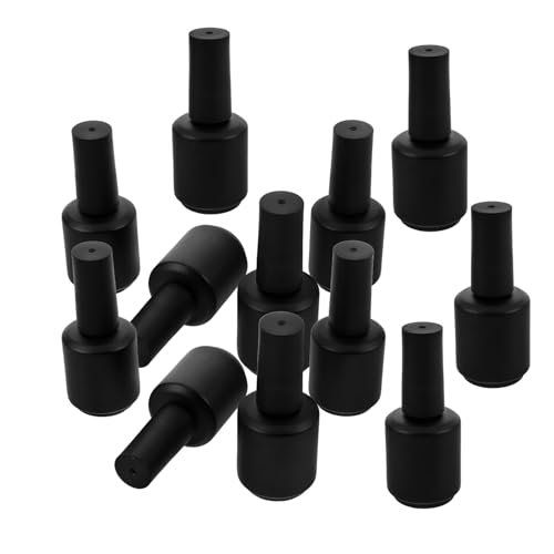 Flacons de vernis à ongles vides en verre 15 ml avec pinceau applicateur | Lot de 12