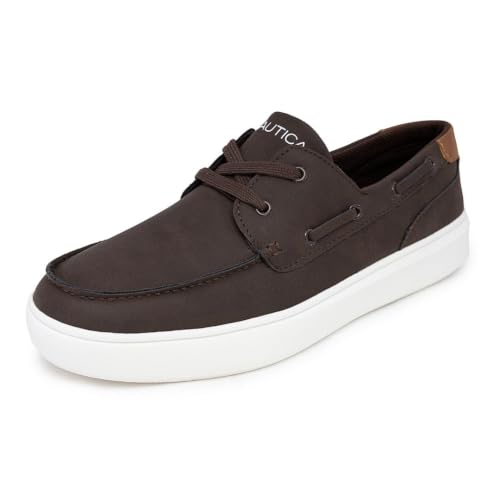 Image of NAUTICA Men's Lace-Up Boat Shoe Casual Loafers Comfort Sneaker - Walking Moccasin