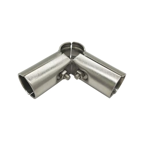 10 Pcs 1 Inch(25mm) Structural Pipe Connector 90 Degree Metal Joint Chain Link Fence Clamp, 3 Way Stainless Steel 201 Corner Fitting End Rails Clamps, Thickness 1.8mm by M9LZY - Used condition - Image 5