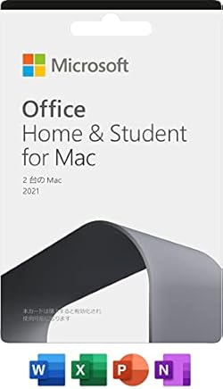 Microsoft Office Home & Student 2021 for Mac(最新 永続版)|カード版|mac|PC2台