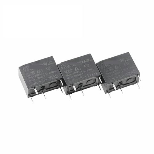 Relé electromecánico SJE-S-124DM 4PIN pack de 5 piezas para circuito impreso 3