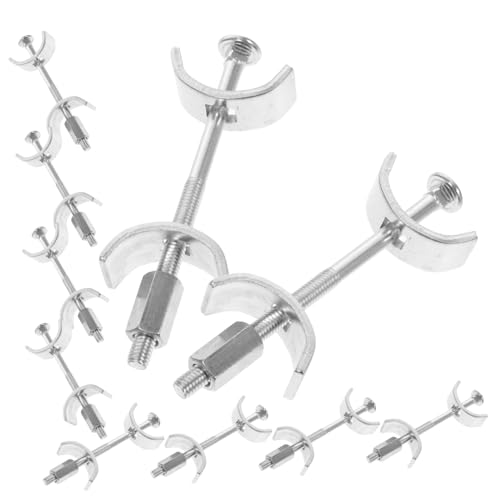 COLLBATH 10 pezzi Connettore per Giunti Mobili da Cucina in Acciaio Zincato Bulloni Filettati per Collegamento Piani di Lavoro Componibili Fissaggi Resistenti e Estetici per Mobili da